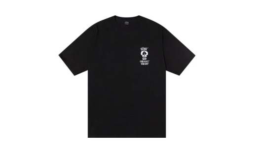 Stussy x Our Legacy Work Shop Surf Skull Pigment Dyed Tee 'Black' - Prism Hype