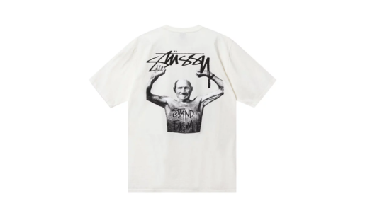 Stussy x Martine Rose Stand Firm Pigment Dyed Tee 'White' - Prism Hype
