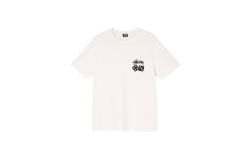 Stussy Dice Pigment Dyed Tee "White" - Prism Hype Clothes Stussy Dice Pigment Dyed Tee "White" Clothes