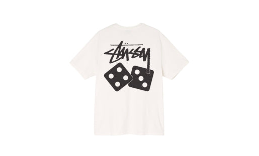 Stussy Dice Pigment Dyed Tee "White" - Prism Hype Clothes Stussy Dice Pigment Dyed Tee "White" Clothes S