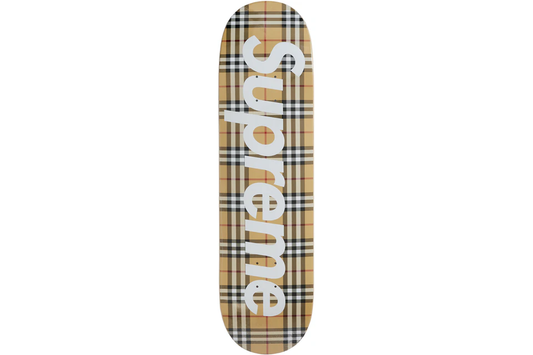 Supreme Burberry Skateboard Deck - Prism Hype accessories Supreme Burberry Skateboard Deck accessories BEIGE