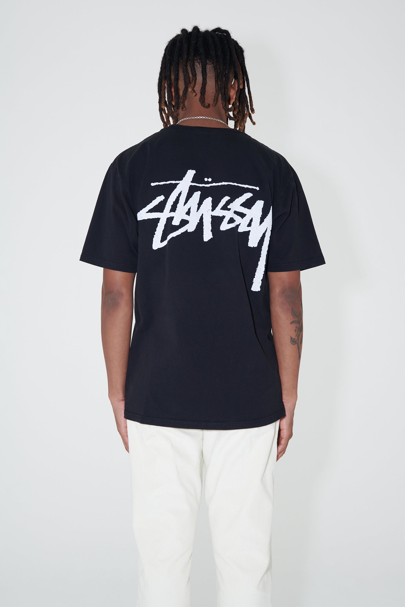 Stussy x Our Legacy Work Shop Yin Yang Pigment Dyed Tee Black - Prism Hype Stussy T-shirt Stussy x Our Legacy Work Shop Yin Yang Pigment Dyed Tee Black Clothes