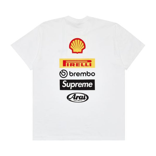 Supreme x Ducati Logos Tee 'White'