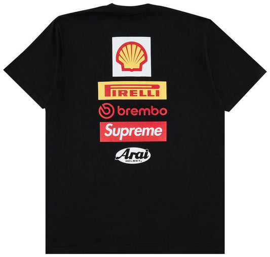 Supreme x Ducati Logos Tee 'Black'