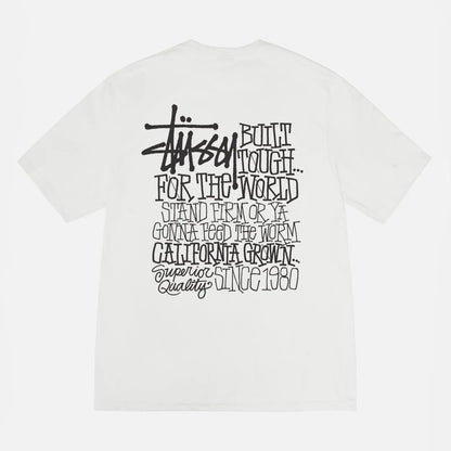 STUSSY CALIFORNIA GROWN TEE white