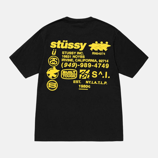 DNA PIGMENT DYED T-SHIRT STUSSY black