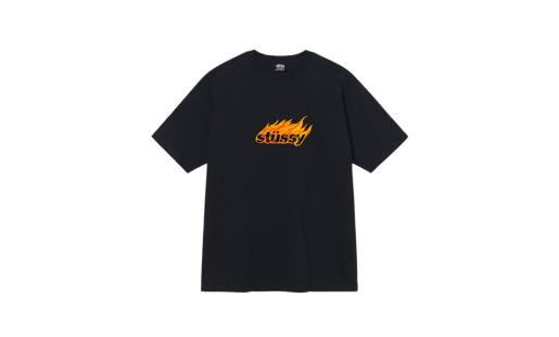 Stussy Flame T-Shirt Black - Prism Hype Stussy T-shirt Stussy Flame T-Shirt Black Clothes S