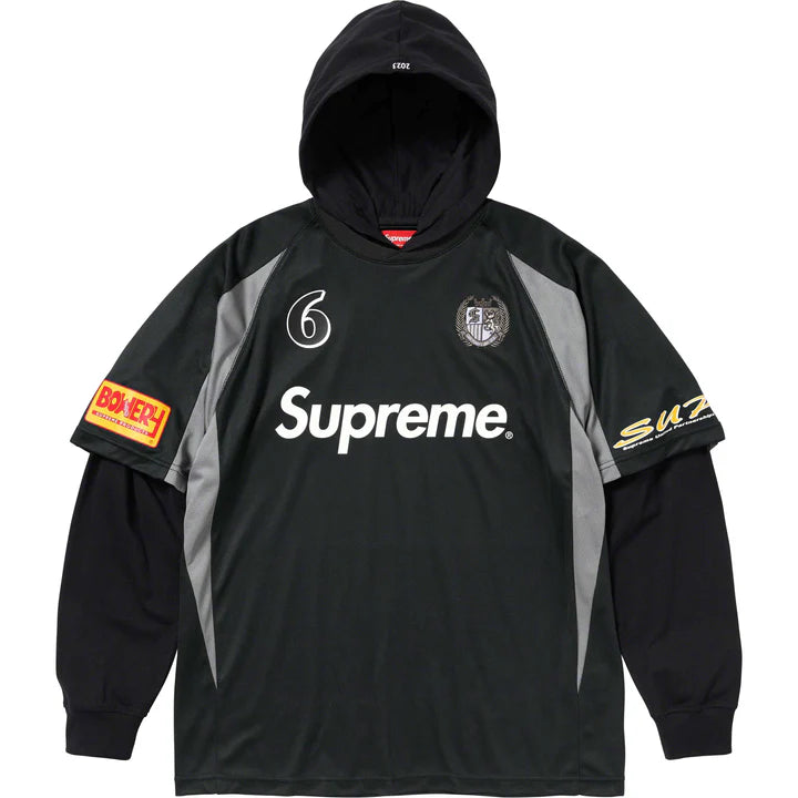 Supreme -Hooded Soccer Jersey – Prism Hype