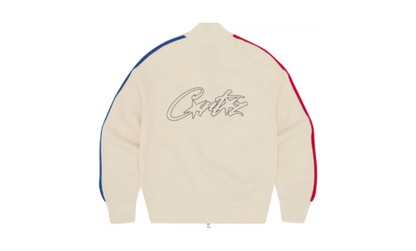 Corteiz Knit Zip Up Fleece 'Cream' - Prism Hype