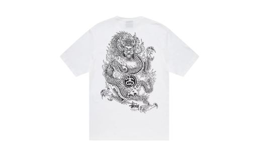 Stussy Dragon Tee 'White' - Prism Hype Stussy T-shirt Stussy Dragon Tee 'White' Clothes S