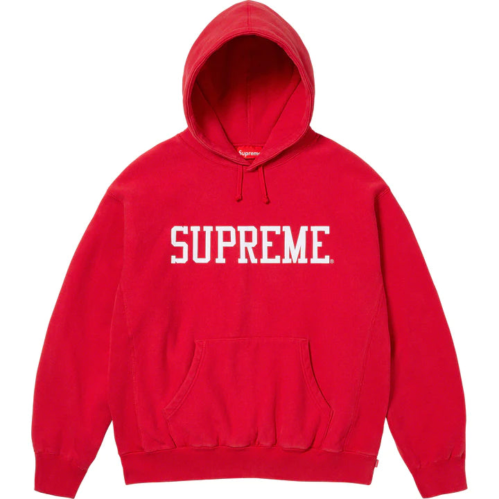 Supreme - Varsity Hooded Sweatshirt - Prism Hype Sweatshirt Supreme - Varsity Hooded Sweatshirt Sweatshirt Red / Medium