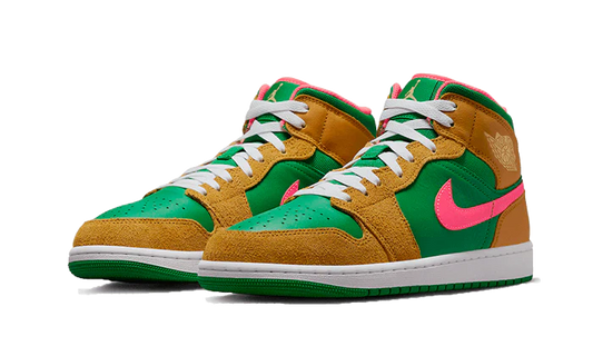 Air Jordan 1 Mid Wheat Watermelon - Prism Hype Air Jordan 1 Mid Air Jordan 1 Mid Wheat Watermelon Air Jordan 1 Mid