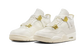 Air Jordan 4 Sail Metallic Gold - Prism Hype