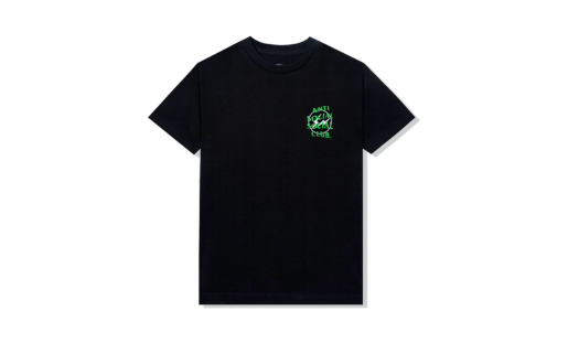 Anti Social Social Club x Fragment Precious Petals Tee (FW22) Green Black - Prism Hype ASSC Anti Social Social Club x Fragment Precious Petals Tee (FW22) Green Black Clothes