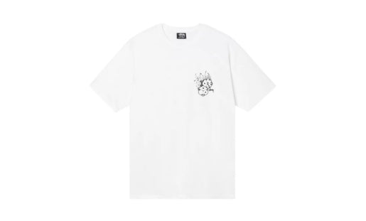 Stussy Fire Dice Tee 'White' - Prism Hype Stussy T-shirt Stussy Fire Dice Tee 'White' Clothes