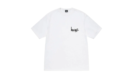 Stussy Flipped Tee White - Prism Hype Stussy T-shirt Stussy Flipped Tee White S