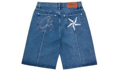 Corteiz C-Star Denim Jorts Faded Blue - Prism Hype Corteiz Corteiz C-Star Denim Jorts Faded Blue Corteiz S