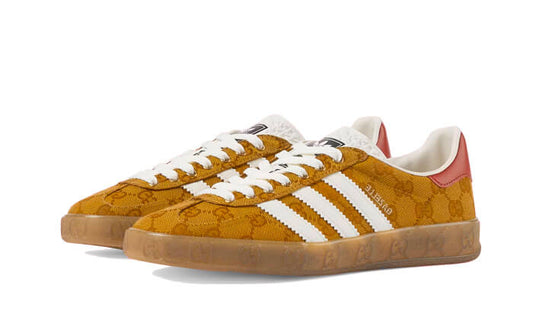 adidas Gazelle Gucci Original GG Beige Brown - Prism Hype Adidas X Gucci adidas Gazelle Gucci Original GG Beige Brown Adidas X Gucci