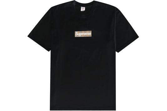 Supreme Burberry Box Logo Tee - Prism Hype Supreme Tee Supreme Burberry Box Logo Tee supreme S / Black