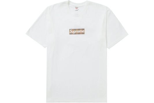 Supreme Burberry Box Logo Tee - Prism Hype Supreme Tee Supreme Burberry Box Logo Tee supreme S / White