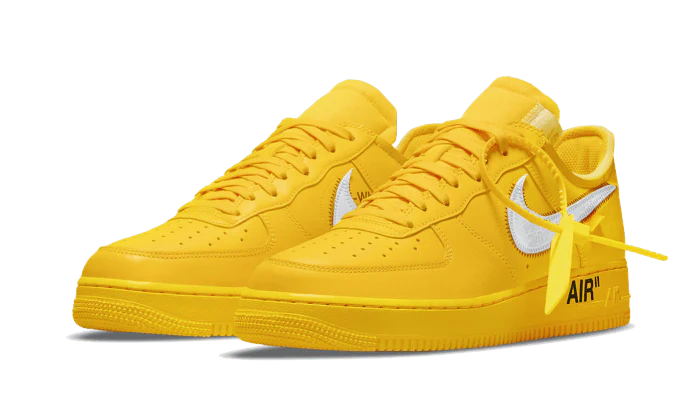 Air Force 1 Low Off-White University Gold Metallic Silver - Prism Hype Nike Air Force 1 low Air Force 1 Low Off-White University Gold Metallic Silver Nike Air Force 1 low