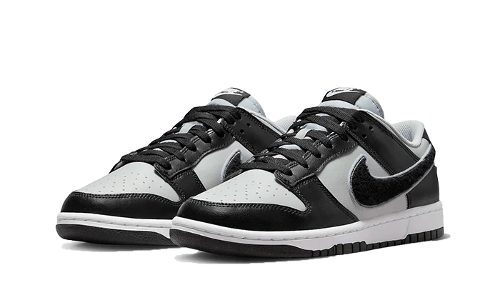 Dunk Low Chenille Swoosh Grey Black - Prism Hype Nike Dunk low Dunk Low Chenille Swoosh Grey Black Nike Dunk Low