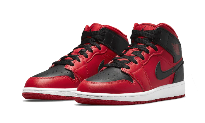 Air Jordan Air Jordan 1 Mid Reverse Bred (GS) - Prism Hype Jordan 1 Mid Air Jordan Air Jordan 1 Mid Reverse Bred (GS) Jordan 1 mid