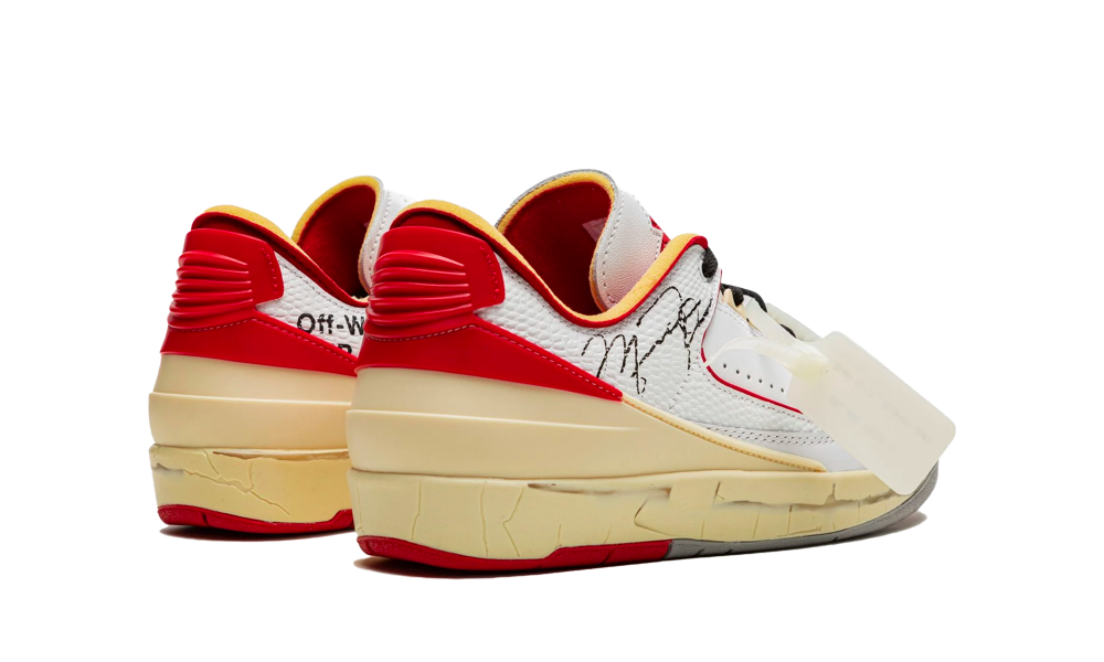 Jordan 2 Retro Low SP Off-White White Red - Prism Hype Jordan 2 x Off-White Jordan 2 Retro Low SP Off-White White Red Jordan 2 x Off-White