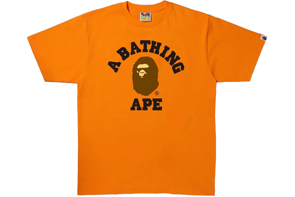 BAPE College Tee - Prism Hype Clothes BAPE College Tee Bape T shirt S / Orange