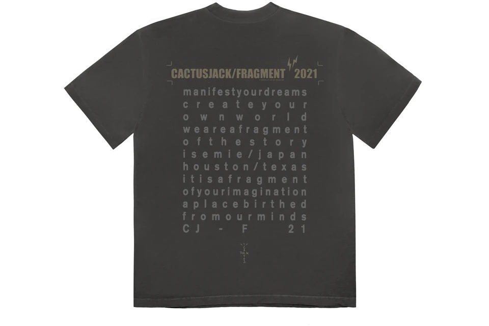 Travis Scott Cactus Jack For Fragment Create T-shirt - Prism Hype Clothes Travis Scott Cactus Jack For Fragment Create T-shirt ASTROWORLD