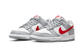 Nike Dunk Low White Grey Red (GS) - Prism Hype Nike Dunk low Nike Dunk Low White Grey Red (GS) Nike Dunk Low