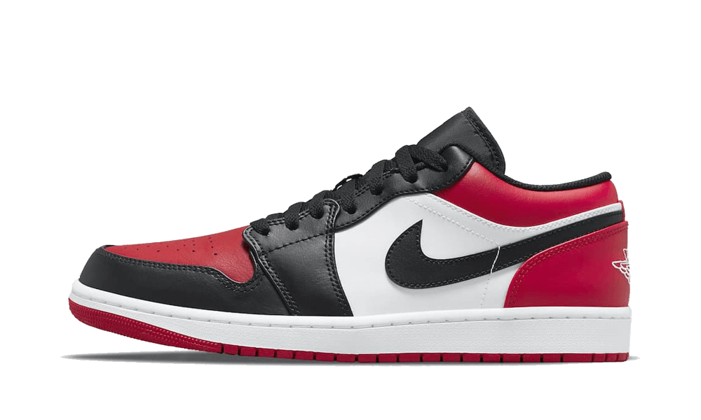 This Air Jordan 1 Low Gets A Clean Black Fire Red Makeup - Sneaker