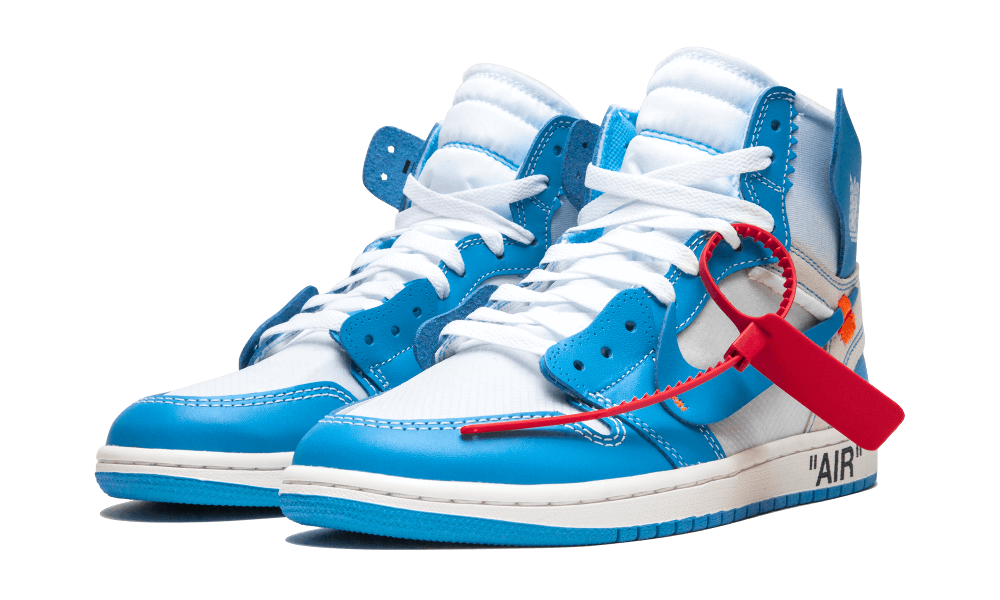 Jordan 1 Retro High Off-White UNC - Prism Hype Jordan 1 Retro High OG X Off-White Jordan 1 Retro High Off-White UNC Jordan 1 High