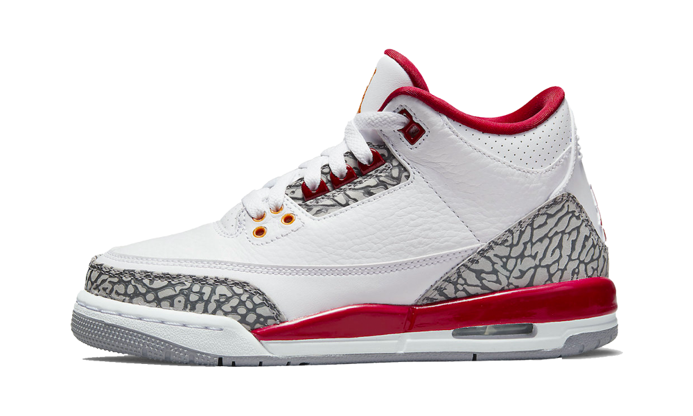 Jordan 3 Retro Cardinal Red - Prism Hype Air Jordan III Jordan 3 Retro Cardinal Red Air Jordan III 36