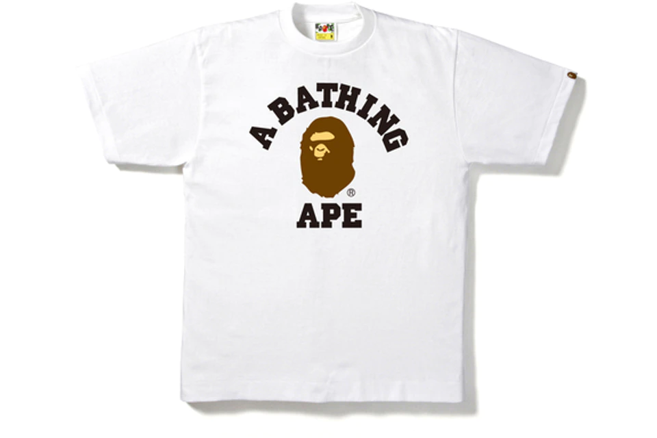 BAPE College Tee - Prism Hype Clothes BAPE College Tee Bape T shirt S / White