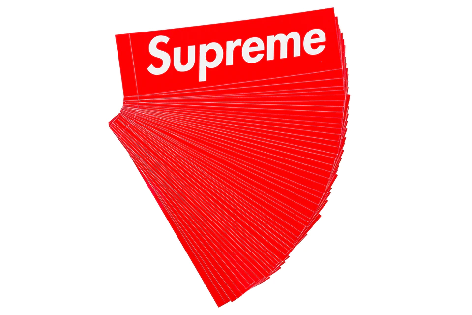 Supreme Red Box Logo Sticker Lot - Prism Hype SUPREME ACCESSORIES Supreme Red Box Logo Sticker Lot Accessories 50X