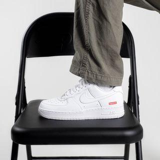 Nike Air Force 1 Supreme White On feet Review 