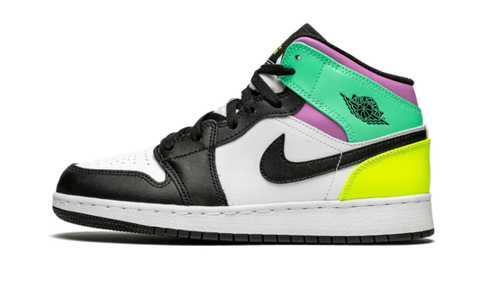 Jordan 1 Mid Pastel Black Toe (GS) - Prism Hype Jordan 1 Mid Jordan 1 Mid Pastel Black Toe (GS) Jordan 1 mid 36