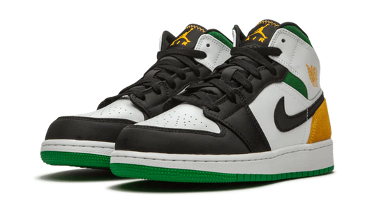 Air Jordan 1 Mid SE White Laser Orange Lucky Green - Prism Hype Jordan 1 Mid Air Jordan 1 Mid SE White Laser Orange Lucky Green Jordan 1 mid