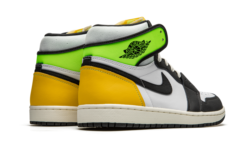 Jordan 1 Retro High White Black Volt University Gold - Prism Hype Jordan 1 high OG Jordan 1 Retro High White Black Volt University Gold Jordan 1 High