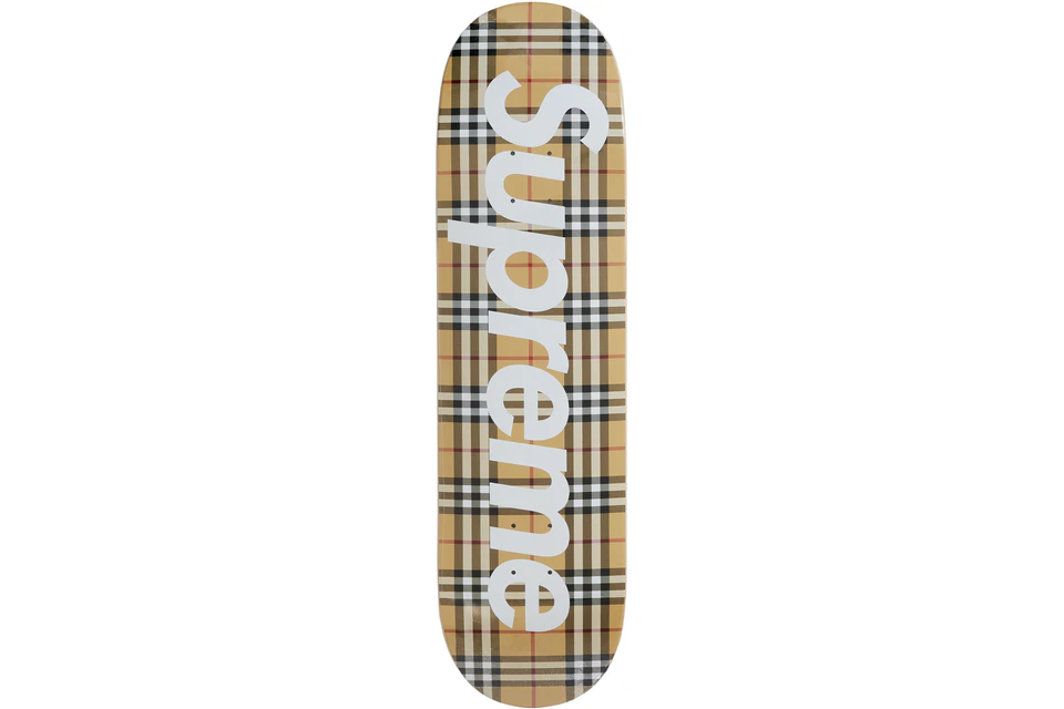 Supreme Burberry Skateboard Deck - Prism Hype accessories Supreme Burberry Skateboard Deck accessories BEIGE