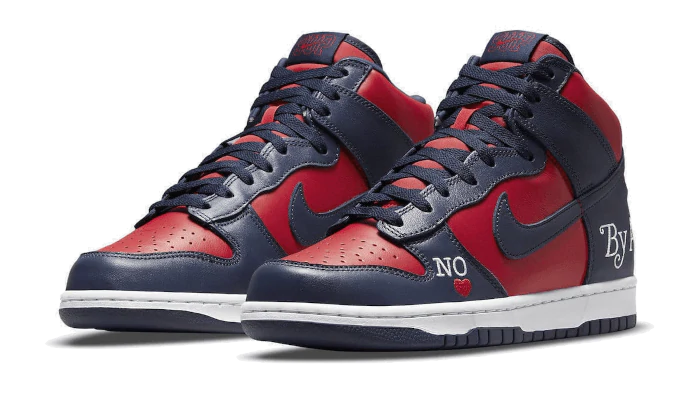 Nike SB Dunk High Supreme By Any Means Navy - Prism Hype Nike Dunk High Nike SB Dunk High Supreme By Any Means Navy Nike Dunk high