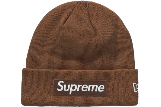 Supreme New Era Box Logo Beanie (FW21) - Prism Hype Supreme Beanie Supreme New Era Box Logo Beanie (FW21) supreme BROWN