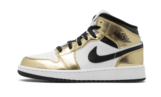 Air Jordan 1 Mid White Metallic Gold - Prism Hype Jordan 1 Mid Air Jordan 1 Mid White Metallic Gold Jordan 1 mid 36