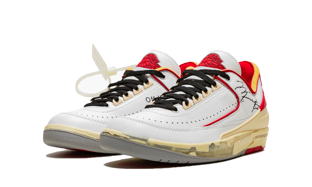 Jordan 2 Retro Low SP Off-White White Red - Prism Hype Jordan 2 x Off-White Jordan 2 Retro Low SP Off-White White Red Jordan 2 x Off-White