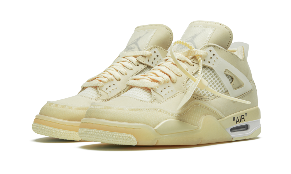 Jordan 4 Retro Off-White Sail (W) - Prism Hype Air Jordan IV x Off-White Sail Jordan 4 Retro Off-White Sail (W) Jordan 4 Retro